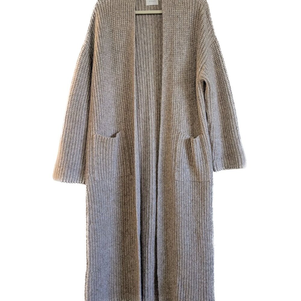 NWOT DOEN Women's Pacha Duster Oatmeal Size M Sweater Cardigan - Picture 3 of 15